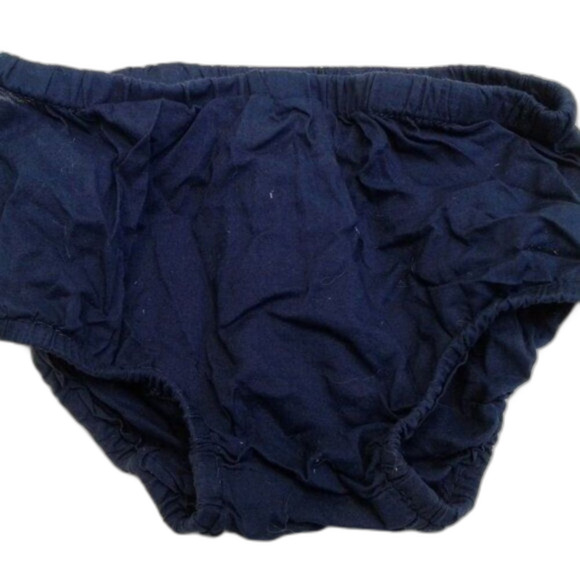 Old Navy 3 Piece Overall Jean Dress Longsleeve Onesie Bloomers Blue Pink 18-24M - Picture 8 of 12